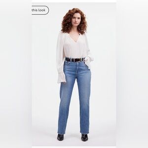 Madewell The Curvy '90s Straight Jean NWT Size 27